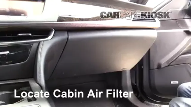 2016 Cadillac CT6 Premium Luxury 3.0L V6 Turbo Filtre à air (intérieur) Changement